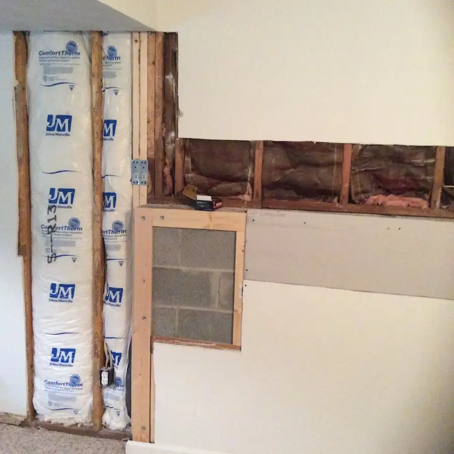 Wall insulation replacement during Structural Drying in Meredith